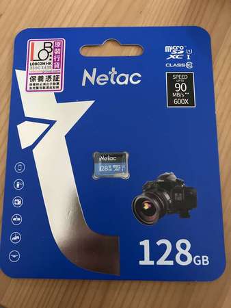 全新 netac 128G microsd card