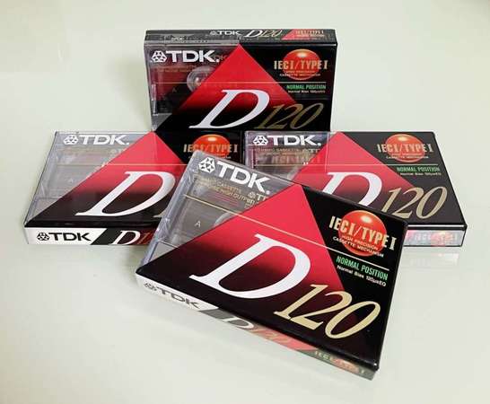 DK D120 High Output Precision Cassette Tapes  4 Pack 高質素錄音帶四盒