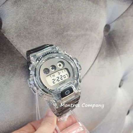 Montres Company香港註冊公司(26年老店) Casio G-Shock 冰韌系列 羅志祥同款 透明錶帶 DW-6900SK-1 經典款 有現貨