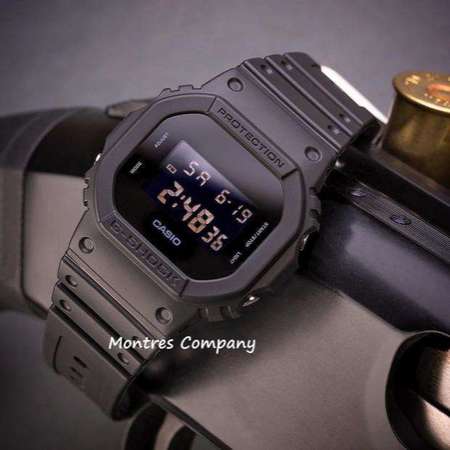 Montres Company香港註冊公司(26年老店) 卡西歐 CASIO G-Shock DW-5600BB-1 經典款 全黑色 有現貨