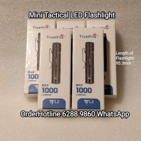 Mini Flashlight 🔦 Torch 迷你電筒. 可充電 兼容AA電池。TrustFire L2 Tactical LED Flashlight.