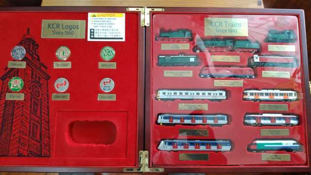 KCR Before Merge Trains & Logos Since 1910 Memorial Wooden Kit (not for sale)