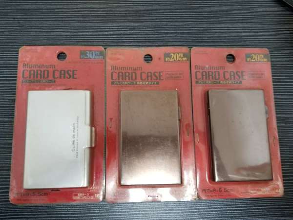 鋁製 卡片盒 可容納 20 張卡片 Aluminum Card Case Wallet Holder Box Hold 20pcs cards ***每個單獨出