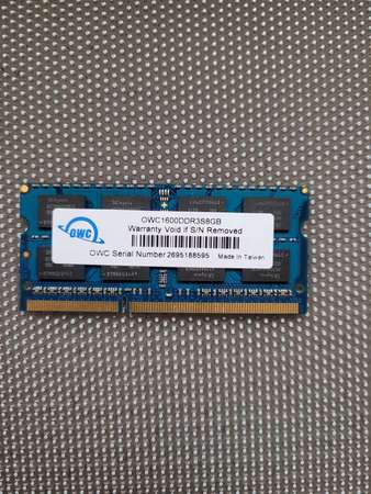 OWC DDR3L 1600DDR3S8GB (8GB) / 免費附送多一條ADATA DDR3L 1600C2G11 (2GB)