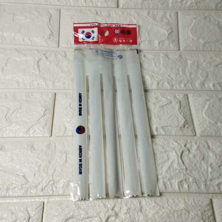 全新原裝Kitchen-World韓國23cm長不銹鋼銀筷子5對 韓國製造