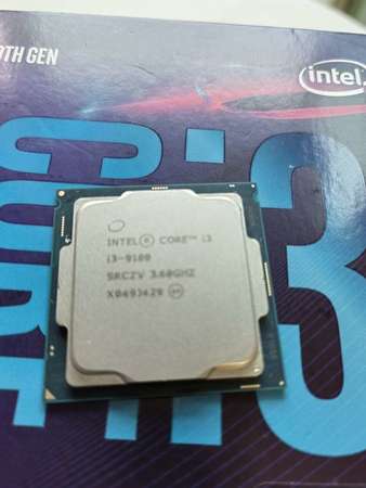 Intel I3 9100 CPU 有保養