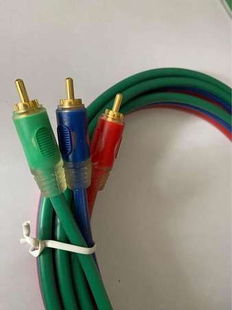 max cable pcocc rca 色差線 video cable ( 長2米) ( 0.5cm粗 )