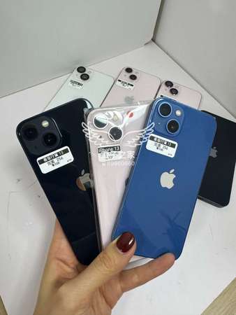 (完美級😍香港行貨)Apple Iphone 13 128 / 256 / 512 白/綠/藍/紅/粉紅  😍歡迎使用消費券🤭  香港行貨，雙