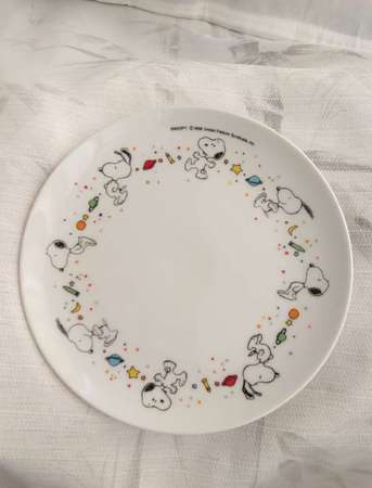 Sanwa Bank + Snoopy Plate (19.5cm)