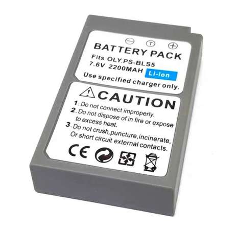 Olympus BLS5電池 BLS-50 BLS-5充電電池 代用相機電池E-M5 Mark III E-M10 Mark IV battery E-P7 E