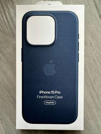 Apple iPhone 15 Pro FineWoven Case Pacific Blue 太平洋藍色 精細織料 護殼