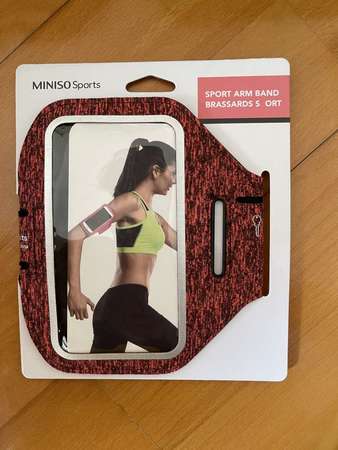 全新 miniso sports sport arm band 運動手機帶