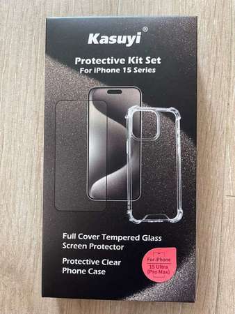 Inno3C iPhone 15 pro max 保護套 + 玻璃貼 Screen protector & Phone case