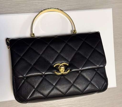 (全新) Chanel 法國巴黎總店 23C菱格金屬手提包