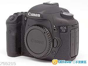canon 7d  body 1800萬像  85-90%新 ,lcd 沒花 +charger and 電池+盒