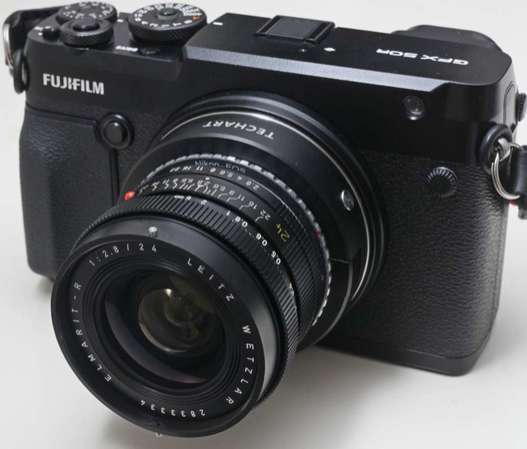 Leica R Elmarit 24mm f28 (改Nikon)Canon Fujifilm 機合用，用於GFX中幅，等同19mm超廣角