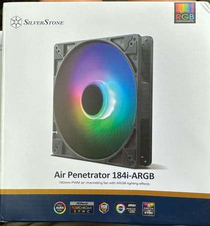 全新未開 silverstone Air Penetrator 184i ARGB 180mm 風扇