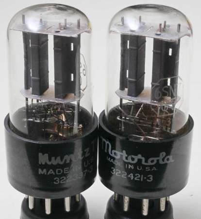 Muntz Motorola 6SN7GT少用新淨1940~50年美製古董管可取代12AU7,12AT7,人聲極靚低頻具彈性