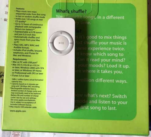 搬家清屋-值得收藏：第一代 iPod Shuffle 512MB, 90% 新