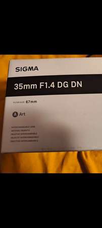Sigma 35mm 1.4 DGDN for SonyE