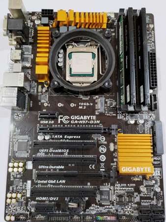 出售I5-4430 CPU + GA-Z97-D3H底板+ 送16G Ram