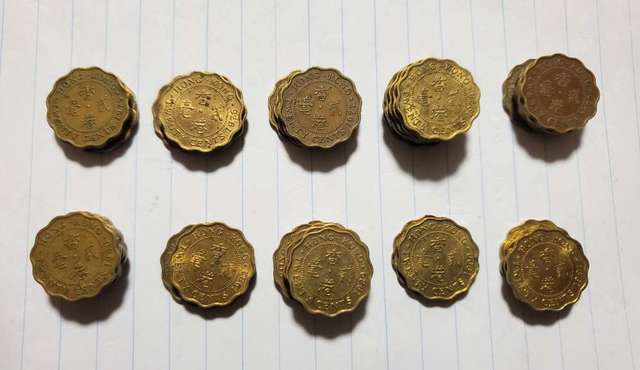 香港女皇頭貳毫，二毫，兩毫 硬幣 HK 20 cents coins