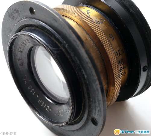 FOYER Double Anastignat Presto 135mm f/6.3 (改Nikon) 1940年銅鏡  罕有少見 靚仔白玻