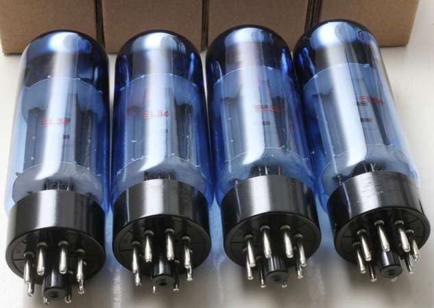 EL34 藍玻璃EL34驅動管(全新)中國制造 出口歐州 購自英國  物超所值