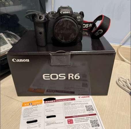 Canon EOS R6 3粒電池 2022年尾購入 full set 有盒 (不連圖中轉接環)