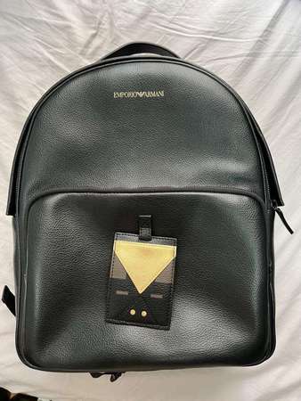 Emporio Armani leather backpack 真皮背囊