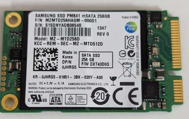 Samsung 256G msata SSD