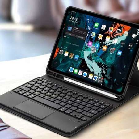 iPad Pro 2020 2021 12.9" 專用藍牙滑鼠鍵盤 + 保護機套 可收藏手寫筆 CASE + KEYBOARD