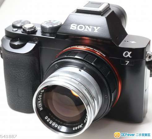 Nippon Kogaku Nikon Nikkor-S.C 5cm f/1.4 (改Ａ７)少有靚散景日本鏡    最近對焦6吋 95新古董