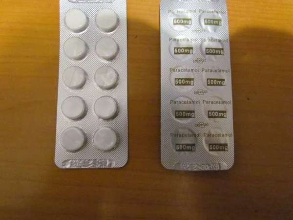 出售paracetamol(撲熱息痛) 500mg 10粒裝 / (必理痛)