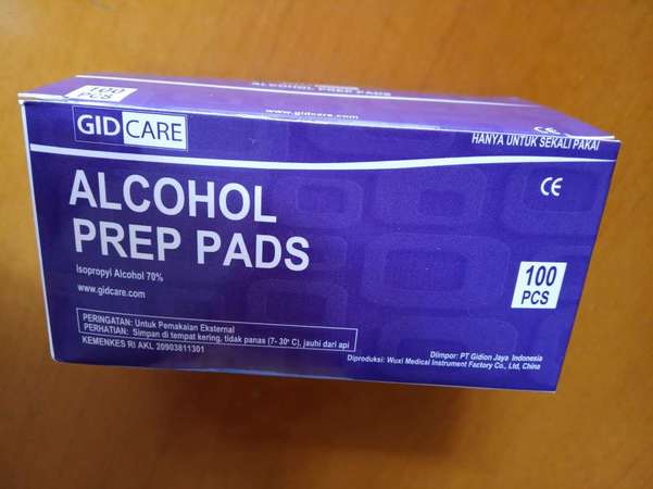 GIDCARE Alcohol prep pads酒精消毒濕紙巾(100pcs)