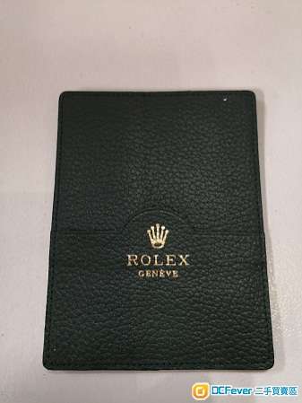 Rolex 原裝證書紋皮套(全新) 4.5×3.5吋