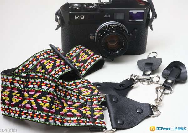 70年代編織相機肩帶 70s Hippie Knit Camera Belt 實淨耐用，中古二手， 獨一無二