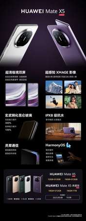 新🆕 華為 Huawei Mate X5 X5典藏版 全網12/16+256/512GB/1TB 衛星通話 5G速度 Kirin 處理器（原封有保養 ）