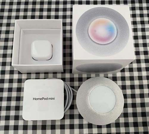 Apple HomePod Mini 白色  行貨 100%全新 只開盒檢查和試機 專門店買入$788 原廠保養2024年12月 全套盒齊所有配件 合完美主義者
