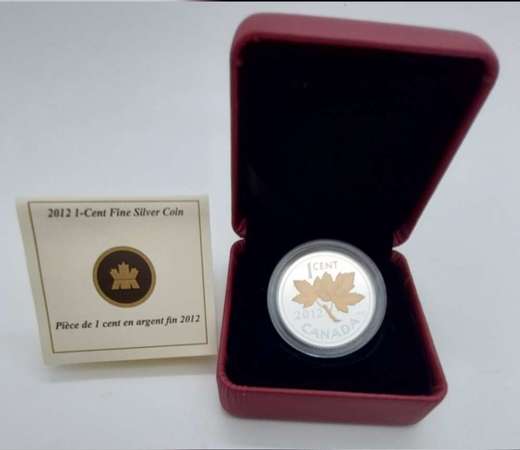 2012 Eagle 1 Cent Farewell Adieu Silver Proof Coin Canada/Limited Edition 30000