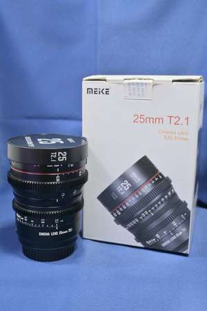 抵玩 美科 Meike 25mm T2.1 For Canon cinema Lens 大入光量 電影鏡 手動 電影感 Super35 BMPCC 6k C70