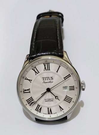 99.99%新瑞士TITUS鐵達時機械手錶