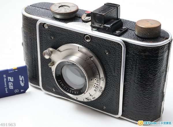 Foth-Derby Type III 德國折疊相機連 Anstigmat 50mm f2.5 具電影鏡效果鏡頭     產於1934-42