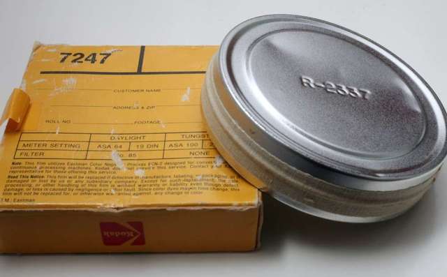 Kodak Eastman Color Negative II 7247 16mm Film Magazine全新末開古董16mm菲林(唔知用唔用到)