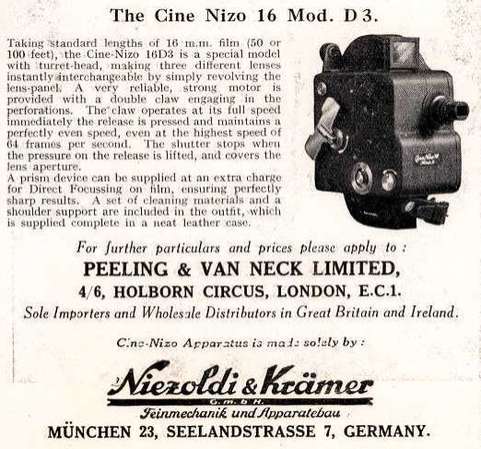 Cine Nizo 16 Mod D 16mm 德國攝錄機 (1933) 86年古董(跟原庒牛皮盒)