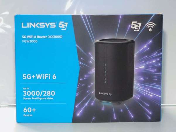 Linksys 5G WiFi 6 Router (AX3000) FGW3000