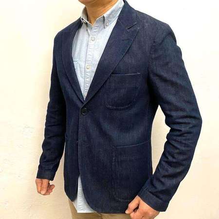 【Made in Japan】日本製造︰Mister Gentleman Tailored Denim Jacket Blazer Size L（包順豐）