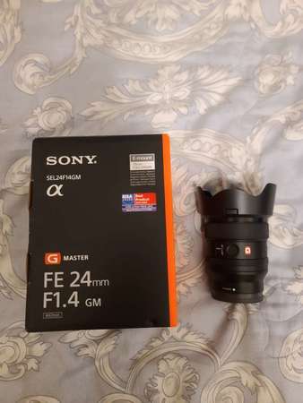 Sony 24mm F1.4 GM (100%Work, 99%New, 有單, 有盒, 配件全齊)