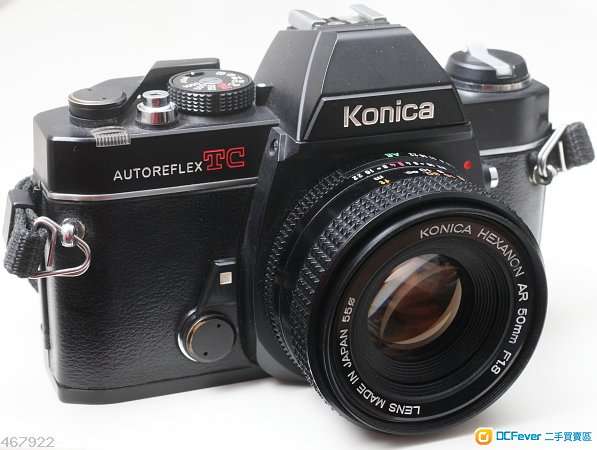 Konica Autoreflex TC連Hexanon AR 50/1.8鏡頭95新，相機測光準確，功能易用齊全，即買即用