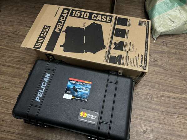 (全新）Pelican 1510SC Studio Case 相機箱，保護袋器材間隔安全箱 黑色